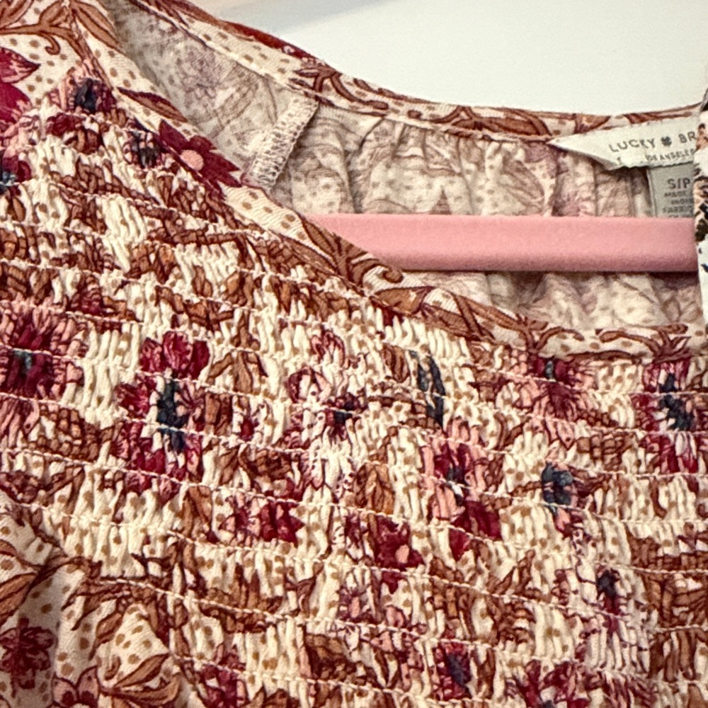 Lucky Brand Bundle Red, Pink, and Cream Blouses - Picture 6 of 10